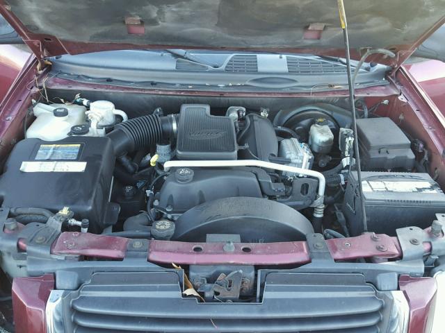 1GKDS13S542224488 - 2004 GMC ENVOY MAROON photo 7