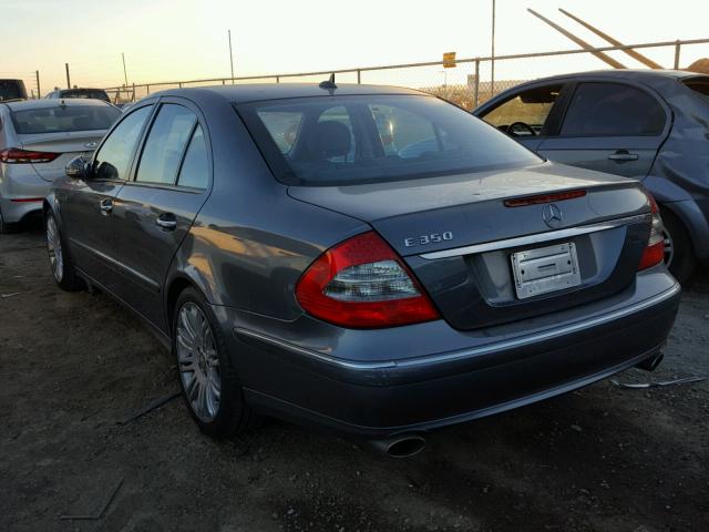 WDBUF56X08B346002 - 2008 MERCEDES-BENZ E 350 GRAY photo 3