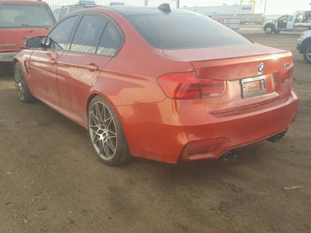 WBS8M9C50H5G84562 - 2017 BMW M3 WHITE photo 3