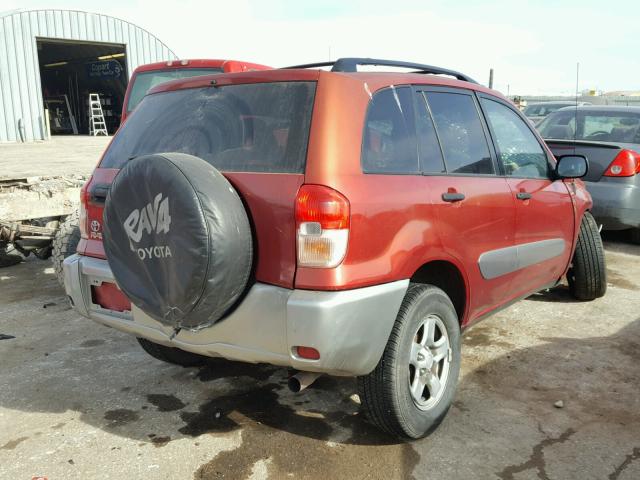 JTEGH20V620053928 - 2002 TOYOTA RAV4 RED photo 4