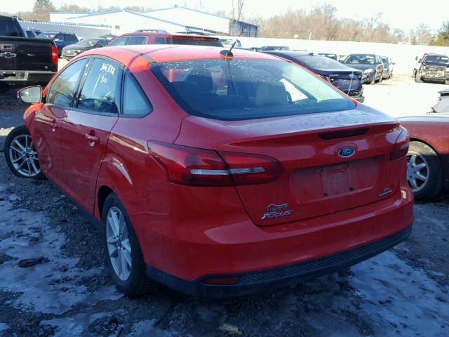 1FADP3F23FL316304 - 2015 FORD FOCUS SE RED photo 3