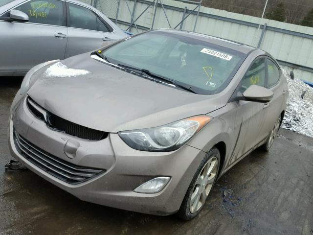 5NPDH4AE1CH111000 - 2012 HYUNDAI ELANTRA GL BROWN photo 2