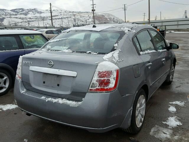 3N1AB6APXAL603557 - 2010 NISSAN SENTRA 2.0 GRAY photo 4