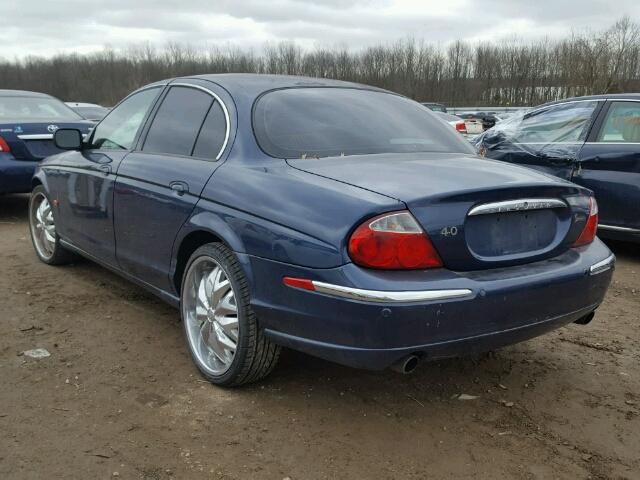 SAJDA01P51GM21491 - 2001 JAGUAR S-TYPE BLUE photo 3