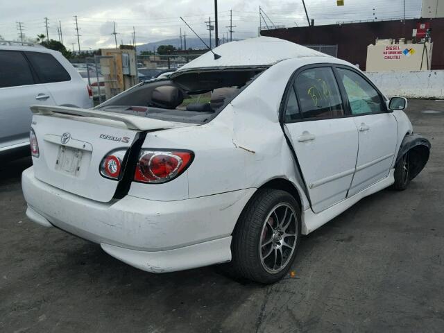 1NXBR32EX5Z396927 - 2005 TOYOTA COROLLA CE WHITE photo 4