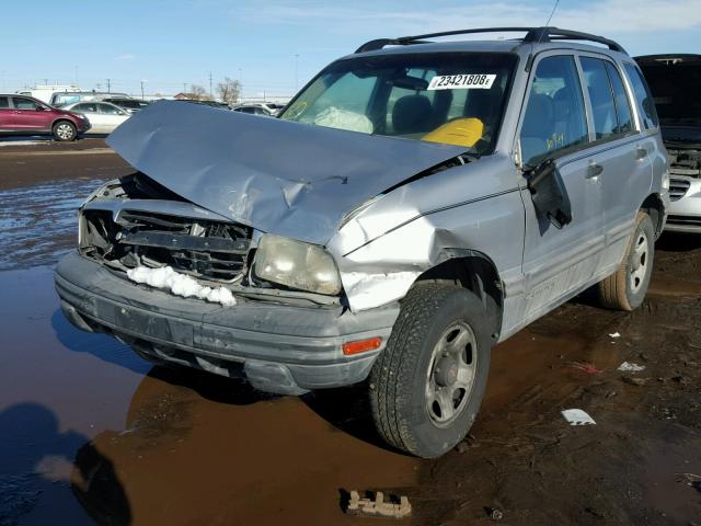 2CNBJ13C116938823 - 2001 CHEVROLET TRACKER SILVER photo 2