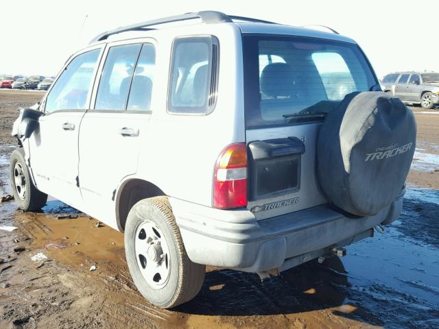 2CNBJ13C116938823 - 2001 CHEVROLET TRACKER SILVER photo 3