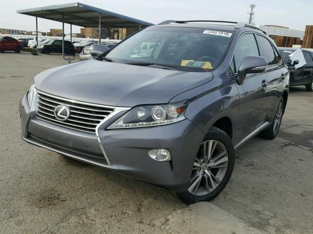 2T2ZK1BA0FC189272 - 2015 LEXUS RX 350 CHARCOAL photo 2