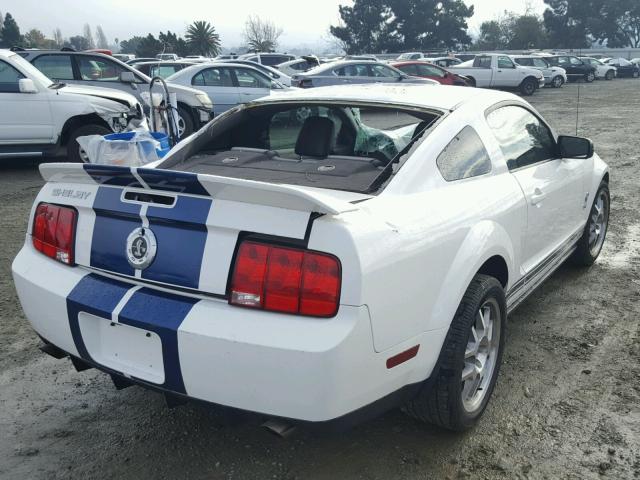 1ZVHT88S575326627 - 2007 FORD MUSTANG SH WHITE photo 4