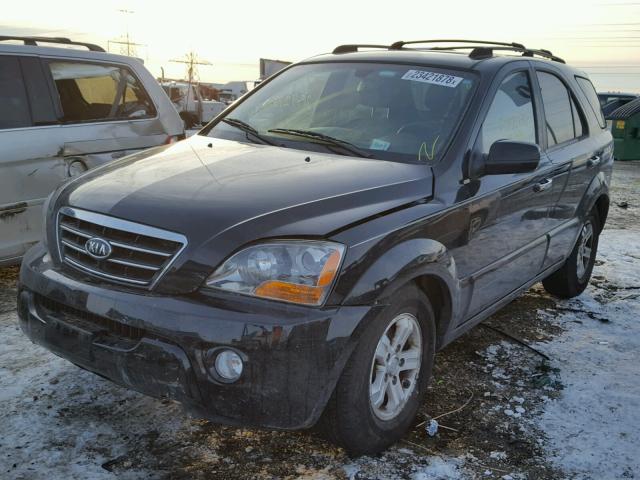 KNDJC736975716185 - 2007 KIA SORENTO EX BLACK photo 2