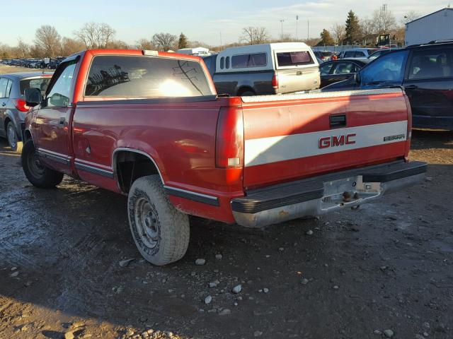 1GTEC14H4ME511447 - 1991 GMC SIERRA C15 RED photo 3