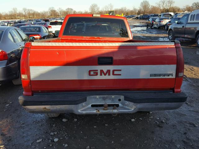 1GTEC14H4ME511447 - 1991 GMC SIERRA C15 RED photo 6