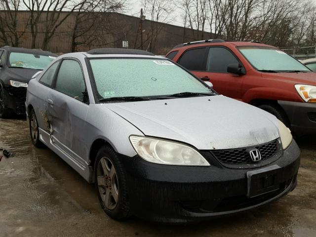 1HGEM22925L030433 - 2005 HONDA CIVIC EX ვერცხლისფერი ფოტო 1