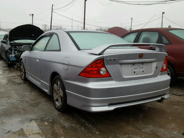 1HGEM22925L030433 - 2005 HONDA CIVIC EX ვერცხლისფერი ფოტო 3