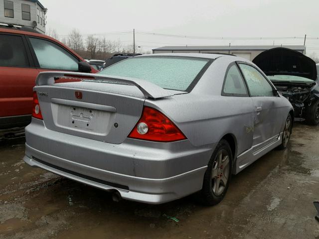 1HGEM22925L030433 - 2005 HONDA CIVIC EX ვერცხლისფერი ფოტო 4