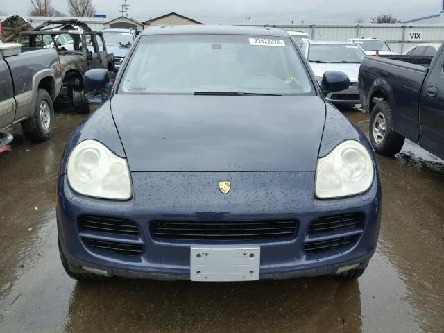 WP1AB29P14LA62634 - 2004 PORSCHE CAYENNE S BLUE photo 9