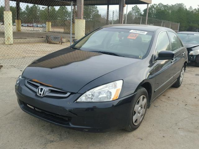 1HGCM56465L002920 - 2005 HONDA ACCORD LX BLACK photo 2