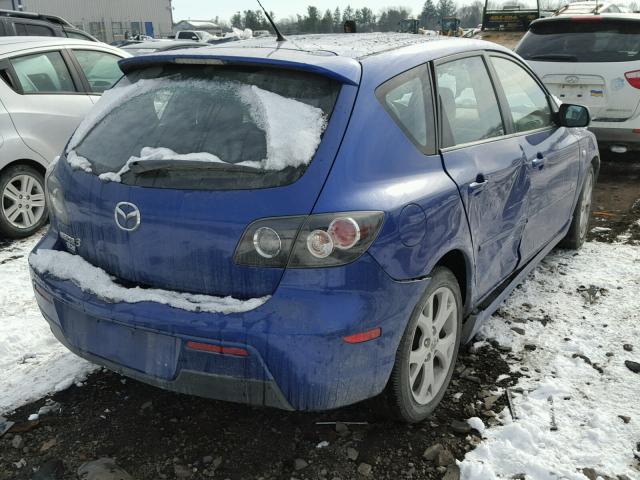 JM1BK343271715150 - 2007 MAZDA 3 HATCHBAC BLUE photo 4