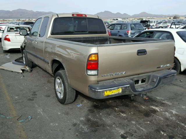 5TBBT44122S298103 - 2002 TOYOTA TUNDRA ACC TAN photo 3