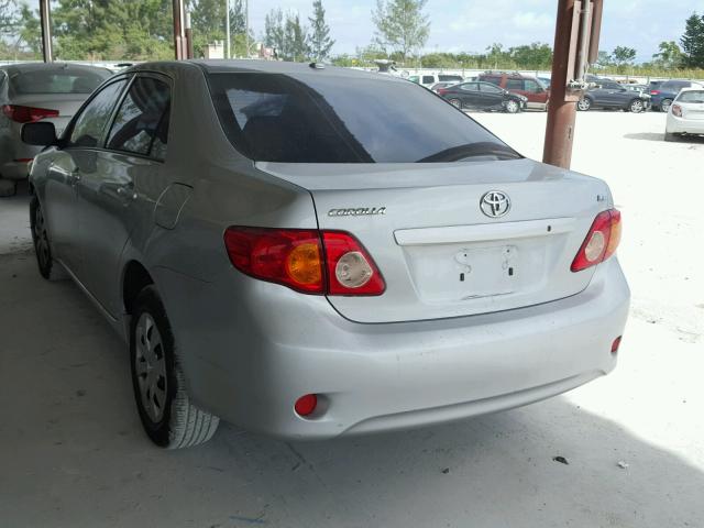 JTDBL40EX99057995 - 2009 TOYOTA COROLLA BA GRAY photo 3