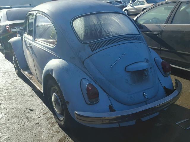 118439331 - 1968 VOLKSWAGEN BEETLE BLUE photo 3