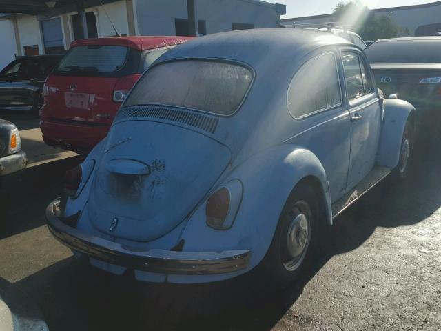 118439331 - 1968 VOLKSWAGEN BEETLE BLUE photo 4