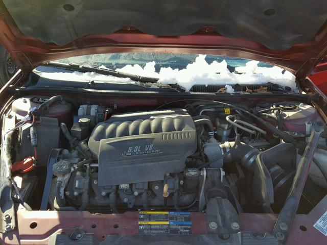 2G1WD58C479338634 - 2007 CHEVROLET IMPALA SUP RED photo 7