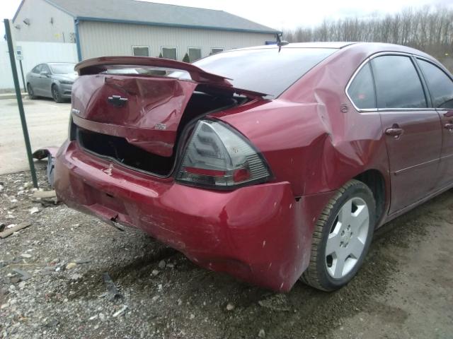 2G1WD58C479338634 - 2007 CHEVROLET IMPALA SUP RED photo 9