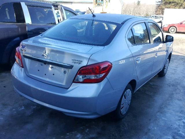 ML32F3FJ0HHF14572 - 2017 MITSUBISHI MIRAGE G4 SILVER photo 4