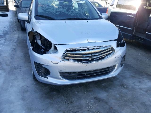 ML32F3FJ0HHF14572 - 2017 MITSUBISHI MIRAGE G4 SILVER photo 9