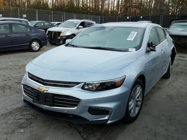 1G1ZD5ST8JF110088 - 2018 CHEVROLET MALIBU LT BLUE photo 2