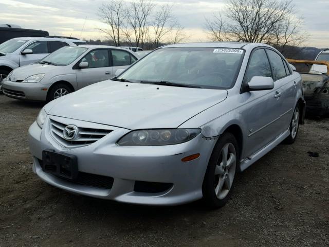 1YVHP84D855M22628 - 2005 MAZDA 6 S SILVER photo 2