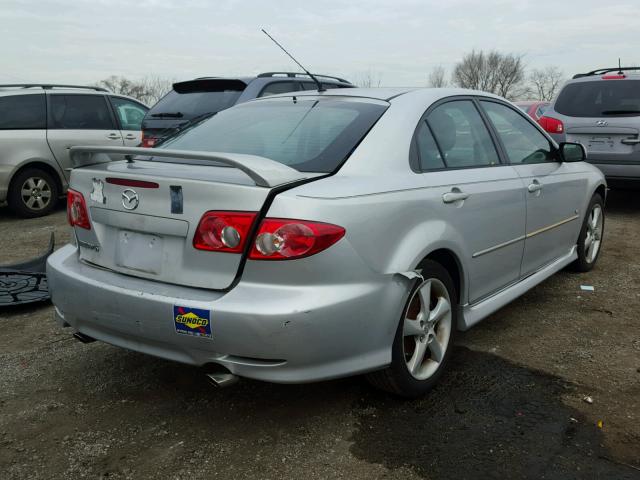 1YVHP84D855M22628 - 2005 MAZDA 6 S SILVER photo 4