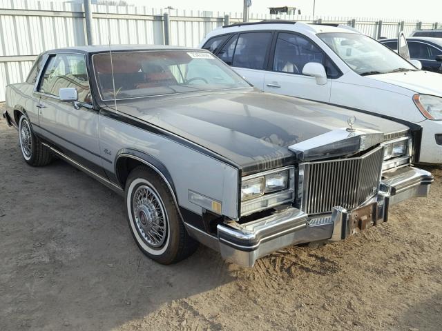 1G6EL5783FE629191 - 1985 CADILLAC ELDORADO BLACK photo 1