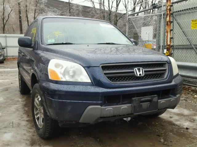 2HKYF18414H523065 - 2004 HONDA PILOT EX BLUE photo 9