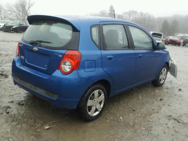 KL1TD6DE7BB162278 - 2011 CHEVROLET AVEO LS BLUE photo 4