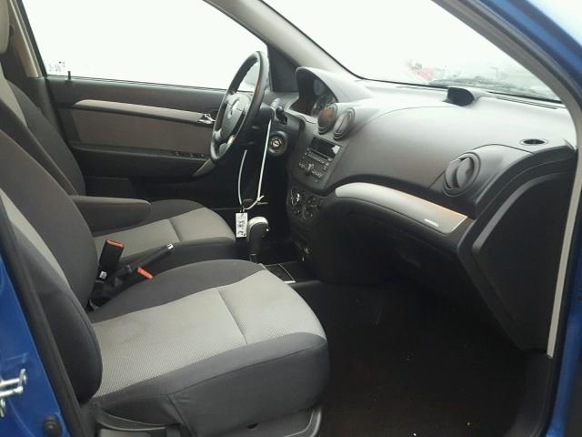 KL1TD6DE7BB162278 - 2011 CHEVROLET AVEO LS BLUE photo 5