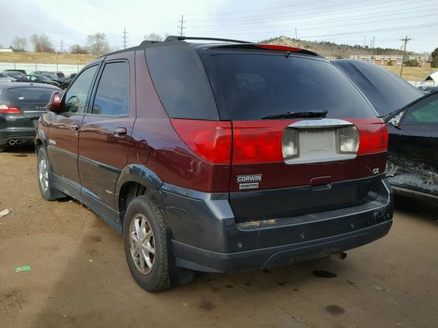 3G5DB03E22S581250 - 2002 BUICK RENDEZVOUS RED photo 3