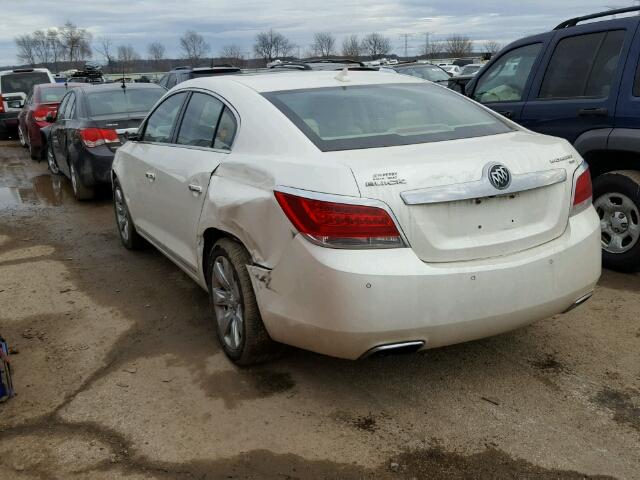 1G4GE5ED0BF245076 - 2011 BUICK LACROSSE C WHITE photo 3