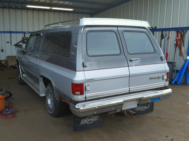 1GNEV16KXJF126152 - 1988 CHEVROLET SUBURBAN V GRAY photo 3