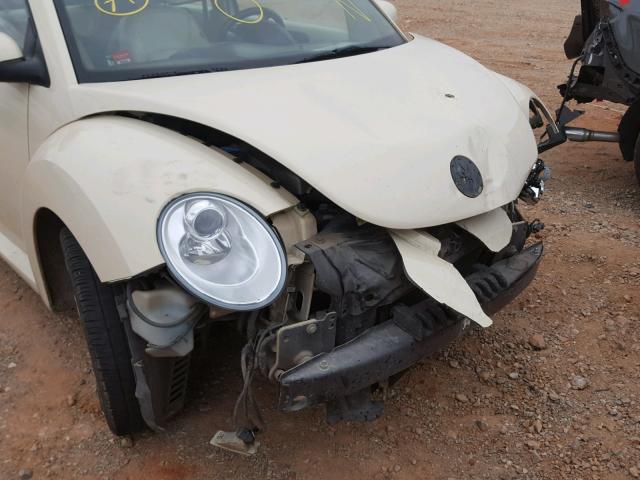 3VWSW31C87M512286 - 2007 VOLKSWAGEN NEW BEETLE CREAM photo 9