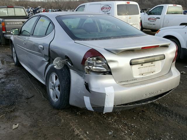 2G2WP582561262896 - 2006 PONTIAC GRAND PRIX SILVER photo 3