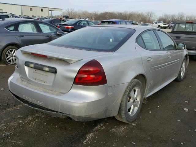 2G2WP582561262896 - 2006 PONTIAC GRAND PRIX SILVER photo 4