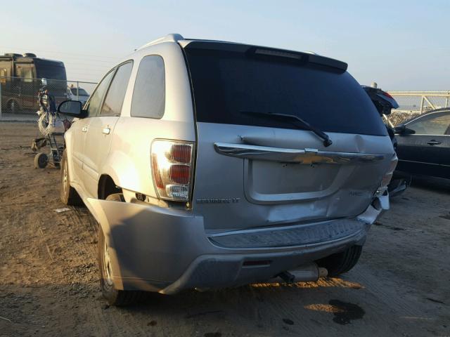 2CNDL73F456080608 - 2005 CHEVROLET EQUINOX LT SILVER photo 3