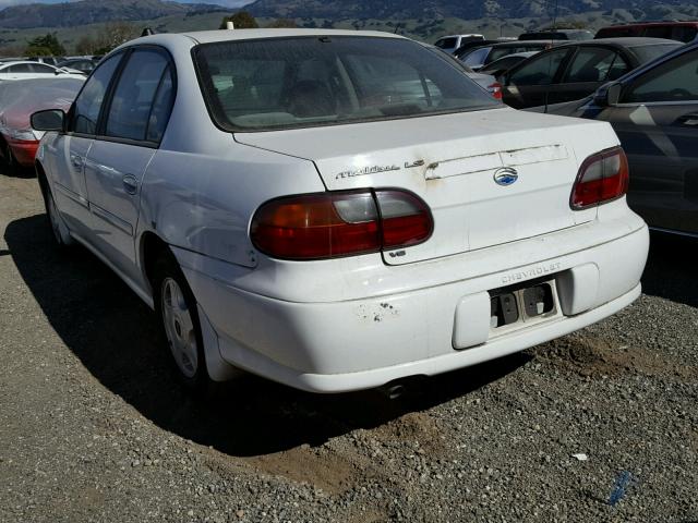 1G1NE52J716125028 - 2001 CHEVROLET MALIBU LS WHITE photo 3