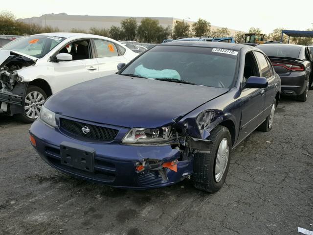 JN1CA21D0TT144743 - 1996 NISSAN MAXIMA GLE BLUE photo 2