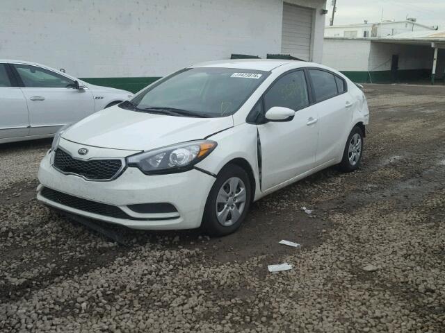 KNAFK4A68G5534761 - 2016 KIA FORTE LX WHITE photo 2