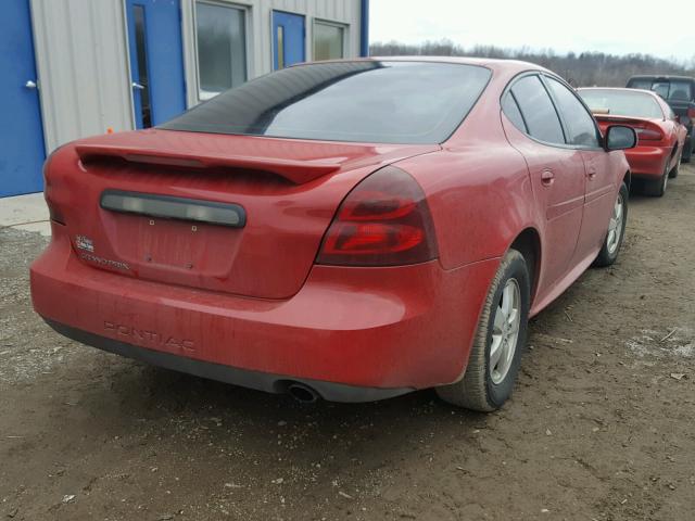 2G2WP552361295660 - 2006 PONTIAC GRAND PRIX RED photo 4