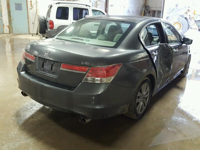 1HGCP3F77BA024678 - 2011 HONDA ACCORD EX GRAY photo 4