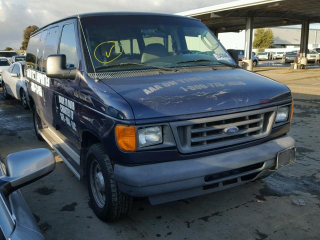 1FMRE11W74HB06871 - 2004 FORD ECONOLINE BLUE photo 1